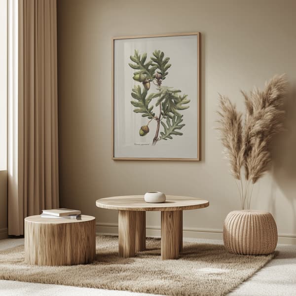 Botany   Quercus Pyrenaica Poster 50x70 cm