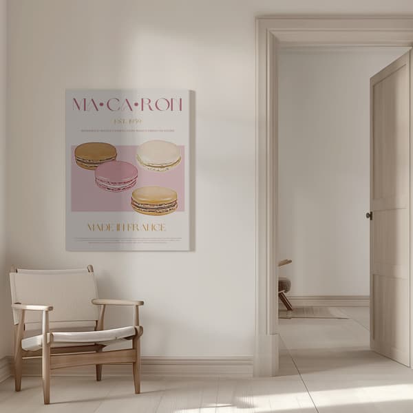 Macaron Print Canvastavla 50x70 cm