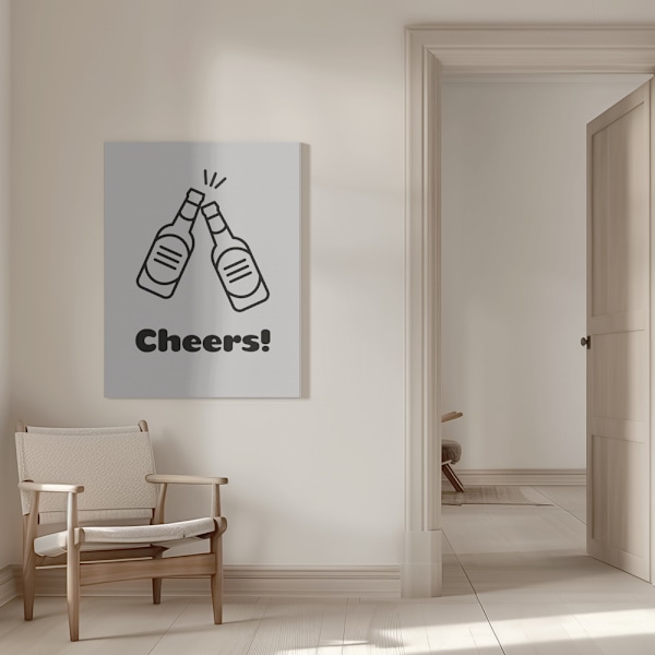 Cheers Canvastavla 50x70 cm