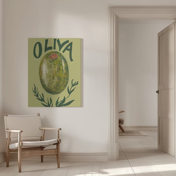 Olive Canvastavla 50x70 cm