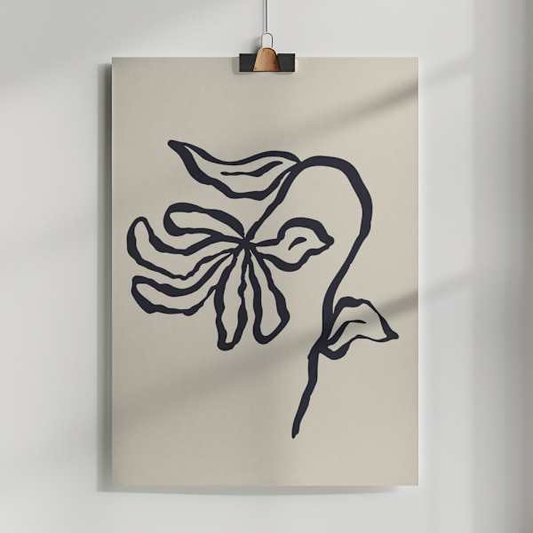 Sketchy Flower Poster 24 Poster 50x70 cm