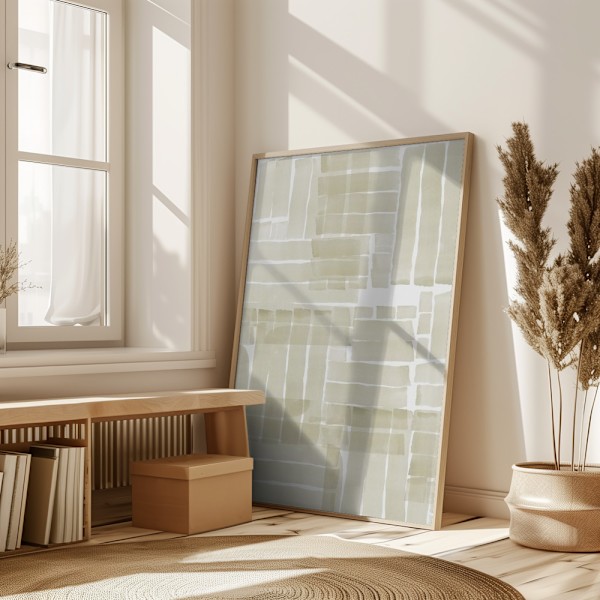 Neutral Tangle Grid 1 Poster 50x70 cm