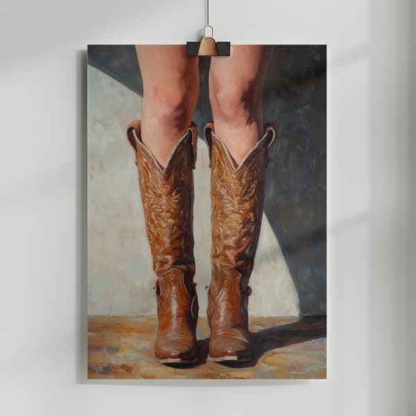 Cowboy boots Poster 50x70 cm
