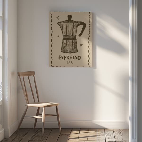 Espresso Canvastavla 30x40 cm