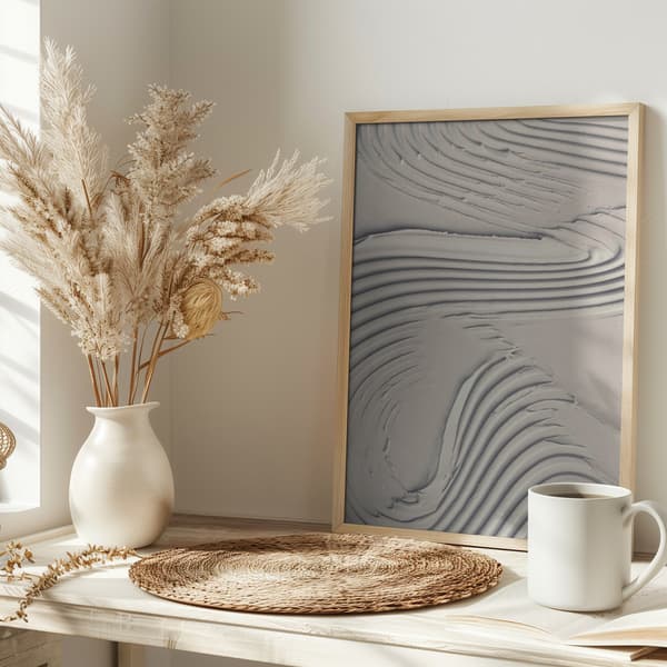 Mud Texture 14 Beige Poster 30x40 cm