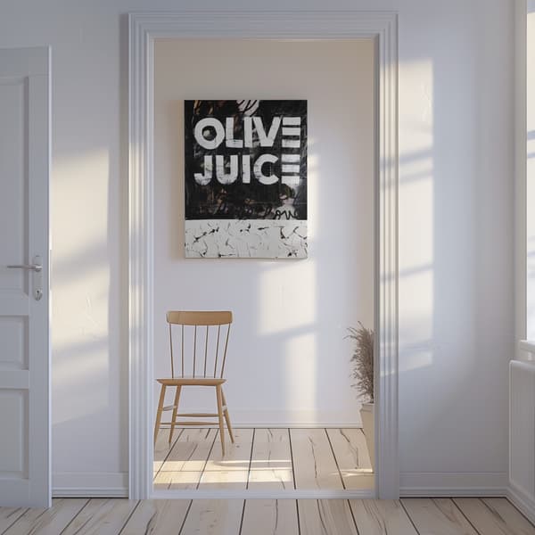 Olive juice Canvastavla 50x70 cm