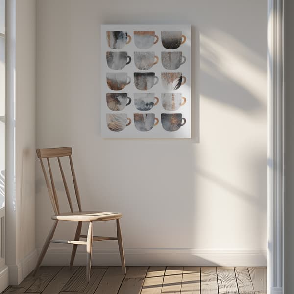 Dreamy Coffee Cups Canvastavla 30x40 cm
