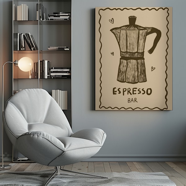 Espresso Canvastavla 50x70 cm