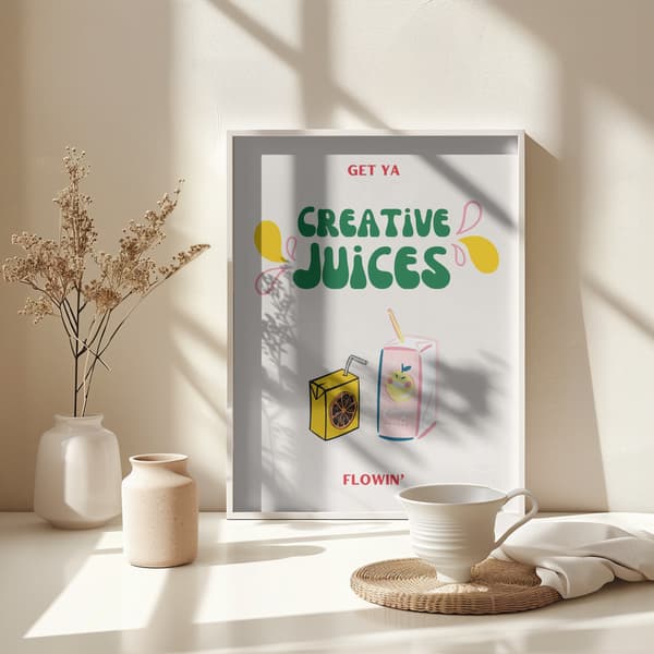 Creative Juices Print Poster 30x40 cm