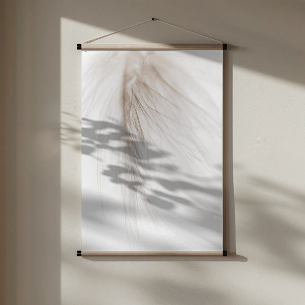 White Feather Poster 30x40 cm