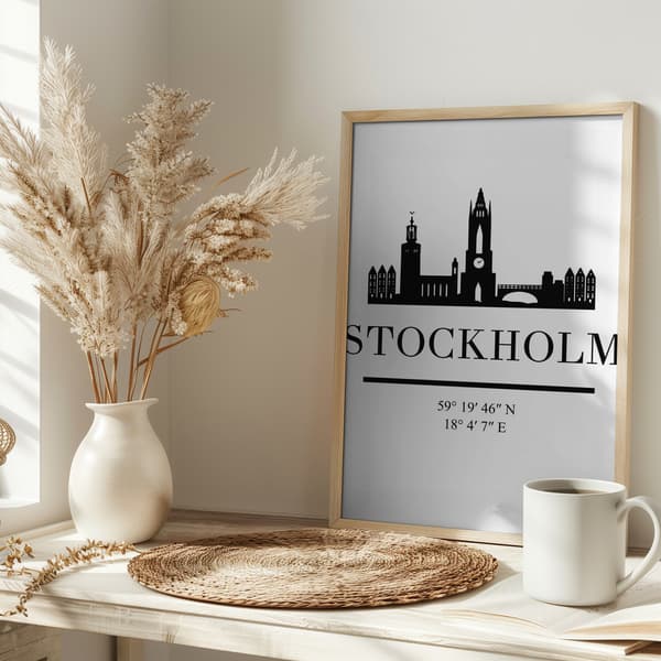 Black Skyline 83 Poster 30x40 cm