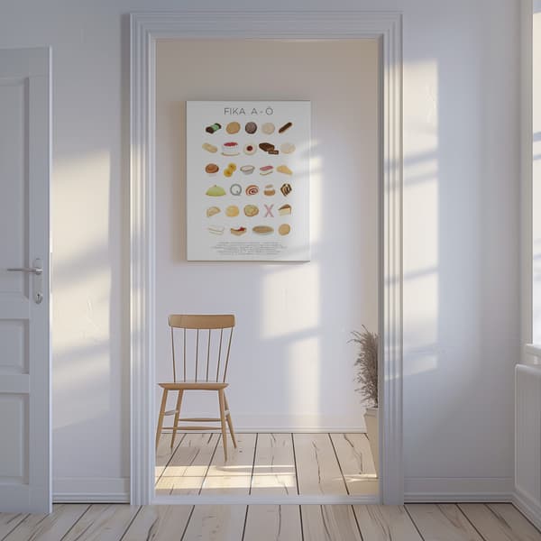 FIKA A-Ö Canvastavla 50x70 cm