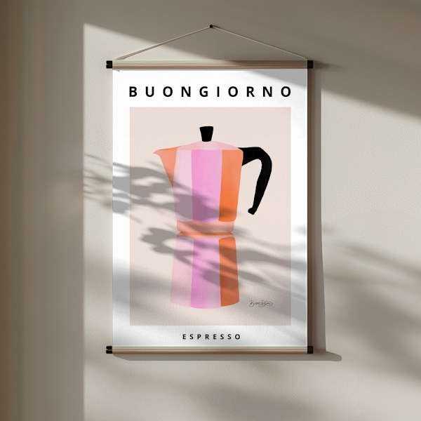 Buongiorno Espresso Poster 30x40 cm