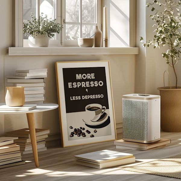 More Espresso - Less Depresso Poster 50x70 cm