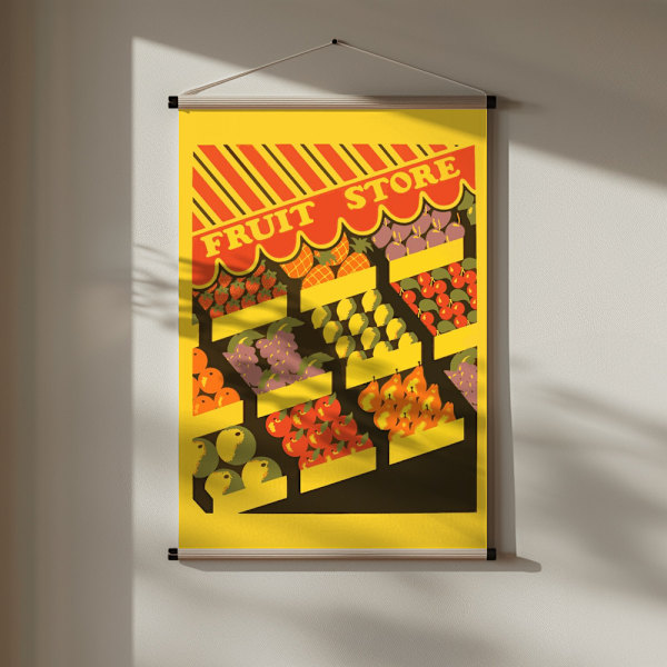 Fruit Store Poster 30x40 cm
