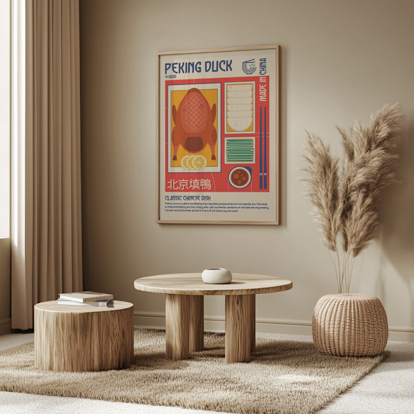 Peking Duck Japanese Food Print Poster 50x70 cm