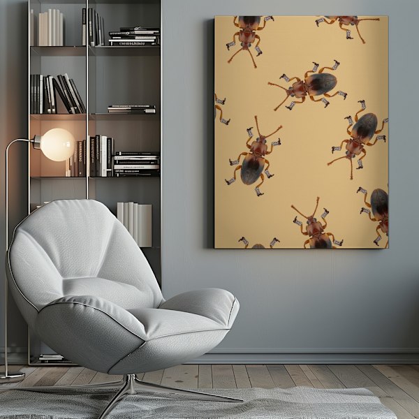 Billy The Booted Beetle Canvastavla 50x70 cm