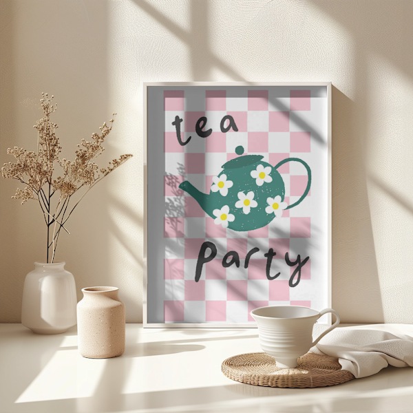 Tea Party Poster 30x40 cm