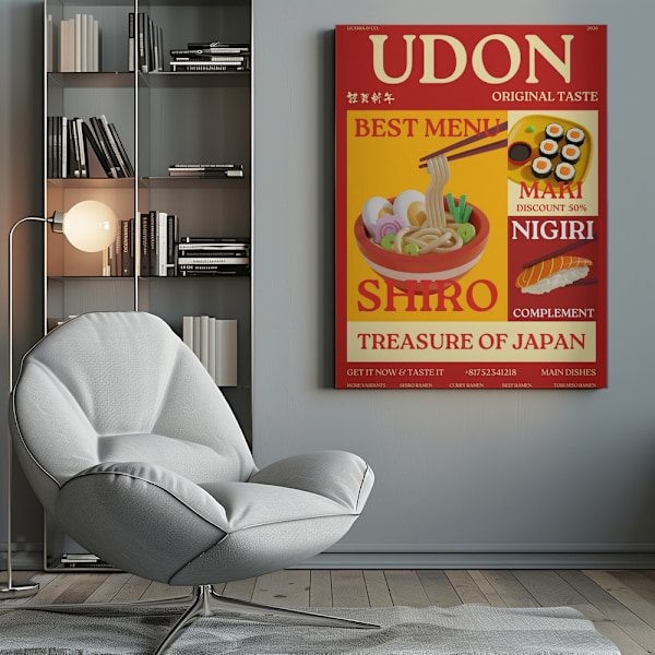 Udon poster Canvastavla 50x70 cm
