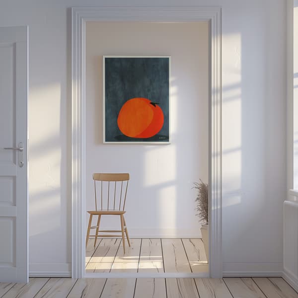 Calmly Sleeping Apple Canvastavla 50x70 cm