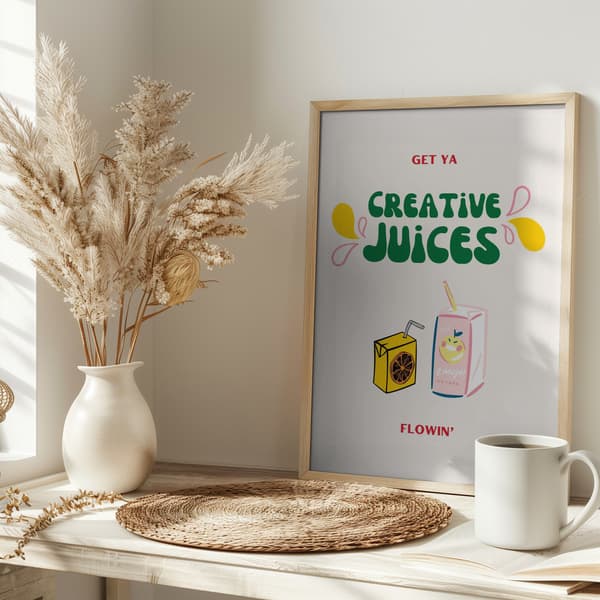 Creative Juices Print Poster 30x40 cm