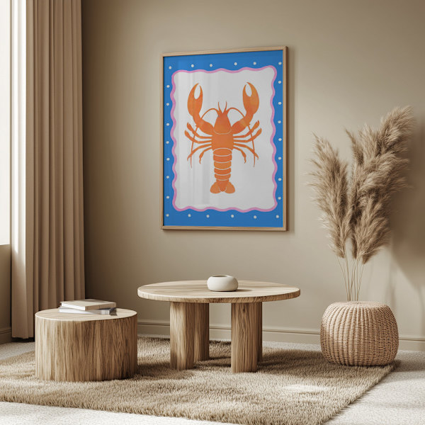 Lobster Poster 50x70 cm