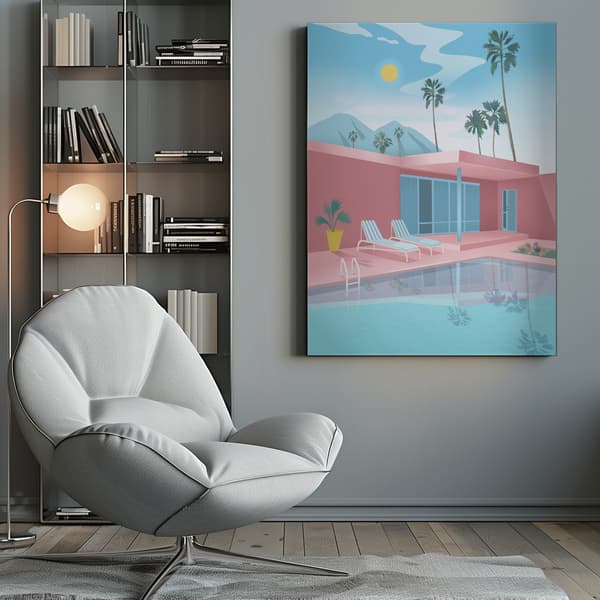 PALM SPRINGS Canvastavla 50x70 cm