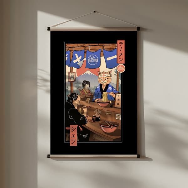 Ramen Meowster Poster 30x40 cm