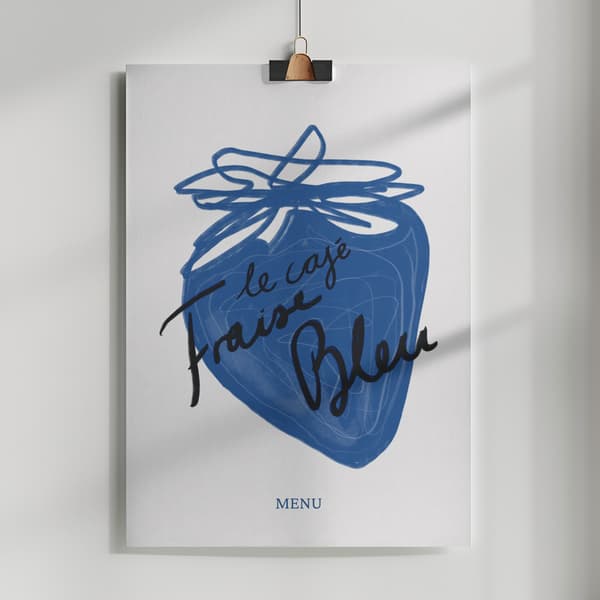 Fraise Poster 50x70 cm