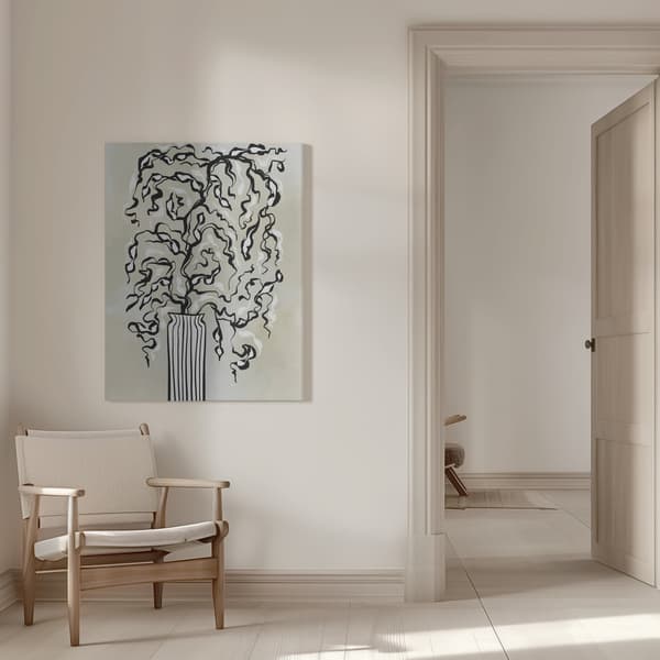 Black Twigs Canvastavla 50x70 cm