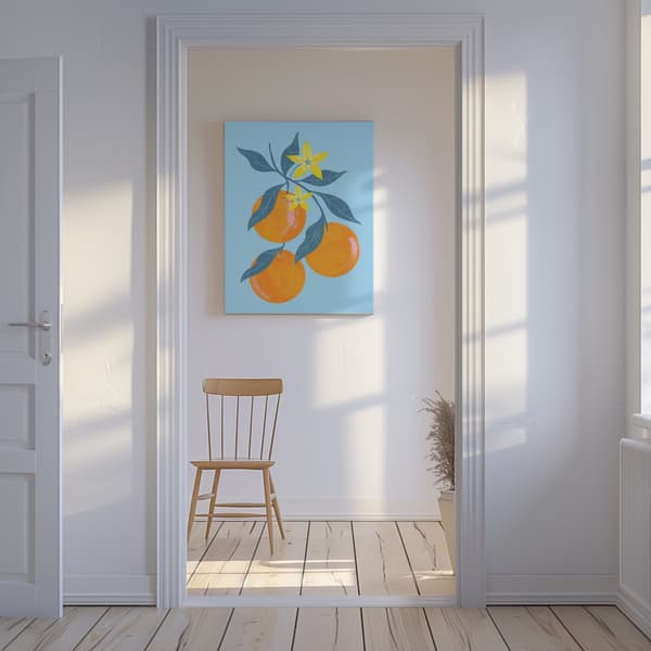 Orange Branch Canvastavla 50x70 cm