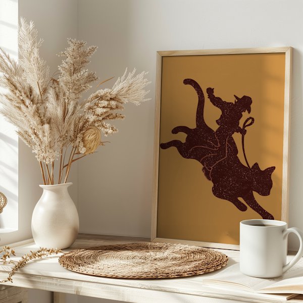 RODEO CAT Poster 30x40 cm