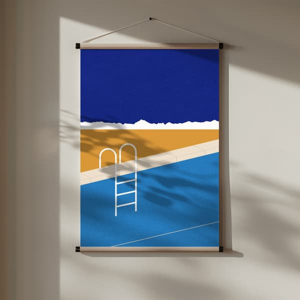 Desert Pool Poster 30x40 cm