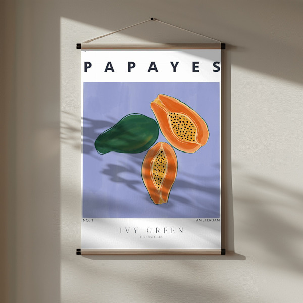 Papayes Poster 30x40 cm
