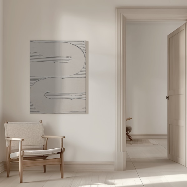 Mud Texture 11 Beige Canvastavla 50x70 cm
