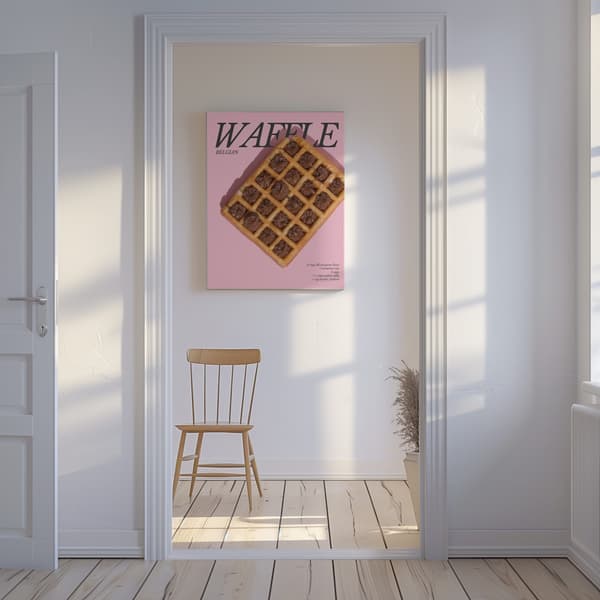 Belgian Waffle Canvastavla 50x70 cm