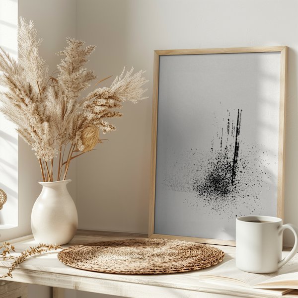 Brush splatters #1 Poster 30x40 cm