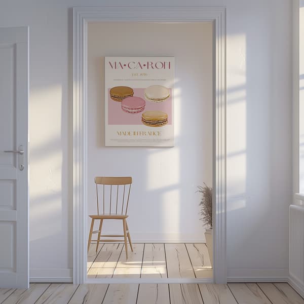 Macaron Print Canvastavla 50x70 cm