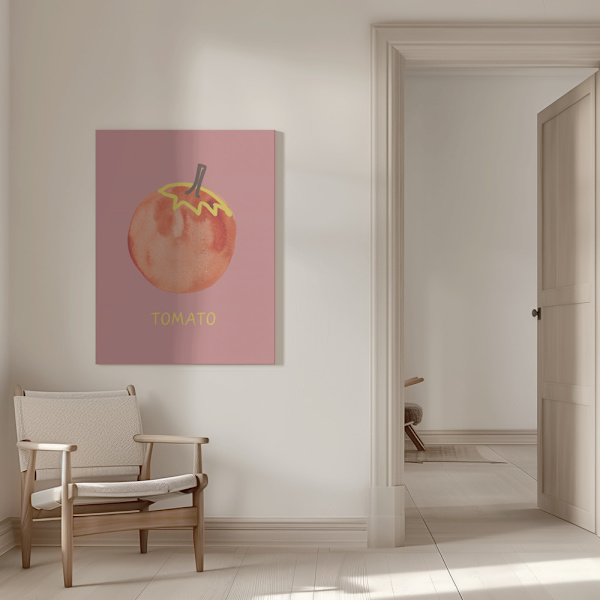 Tomato in Pink Canvastavla 50x70 cm