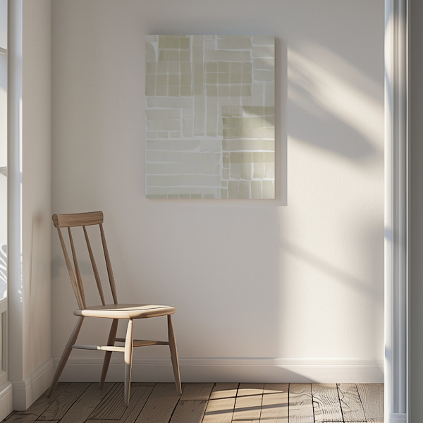 Neutral Tangle Grid 2 Canvastavla 30x40 cm