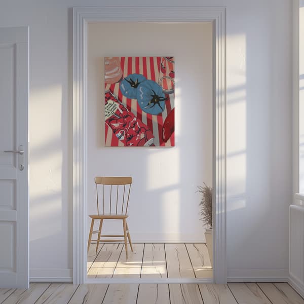 Blue Tomatoes Canvastavla 50x70 cm