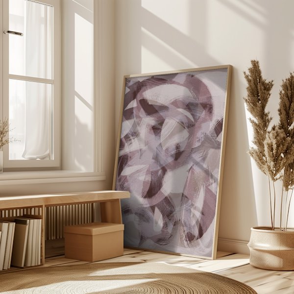 Abstract Brush Strokes 169X Poster 50x70 cm
