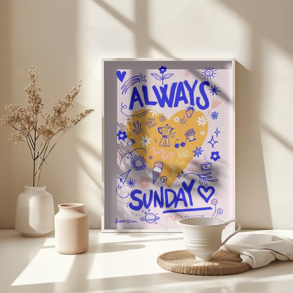 Always Sunday Poster 30x40 cm