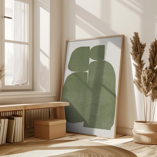 Green Stones Composition Poster 50x70 cm