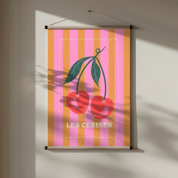Les Cerises Poster 30x40 cm