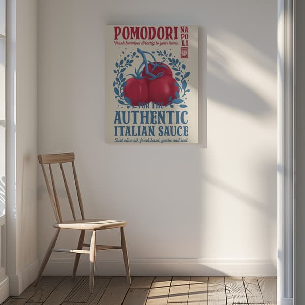 Pomodori Kitchen print Canvastavla 30x40 cm