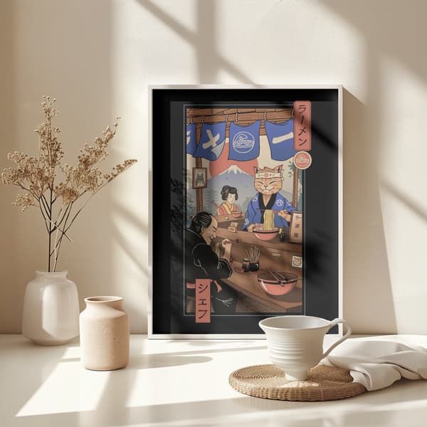 Ramen Meowster Poster 30x40 cm