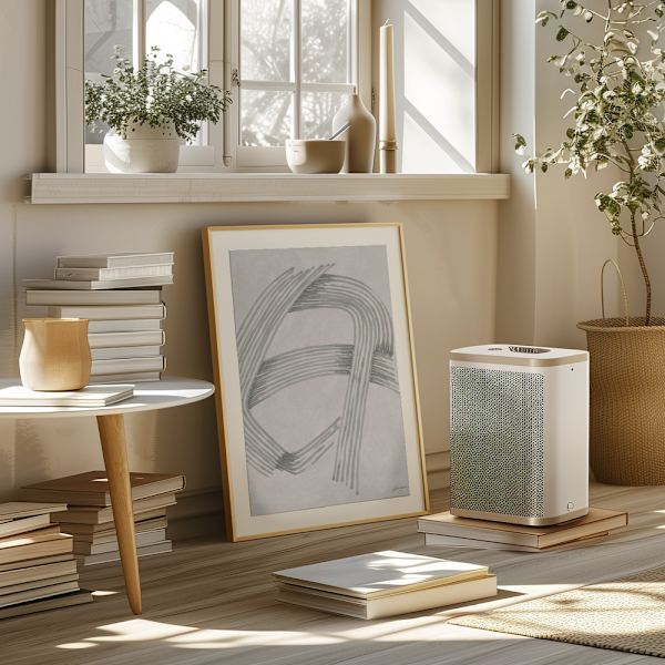 Abstract Grey Intersections 02 Poster 50x70 cm