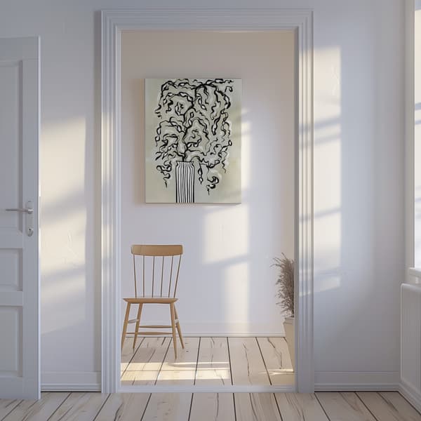 Black Twigs Canvastavla 50x70 cm