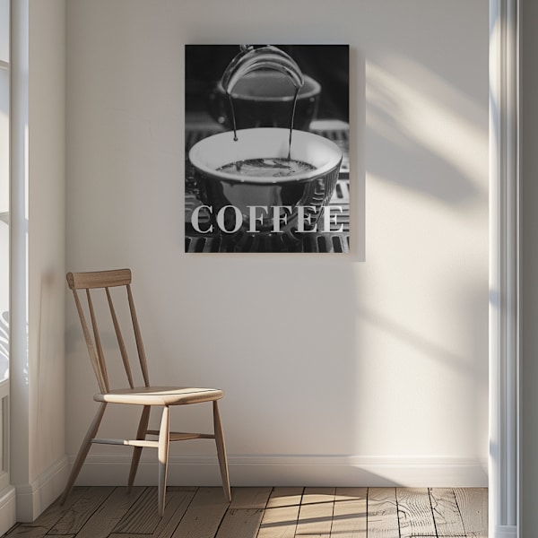 Coffee Text 2 Canvastavla 30x40 cm